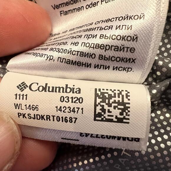 Columbia Vest Womens Large Omni Heat Hooded Down Jacket Light Blue * - Picture 11 of 13